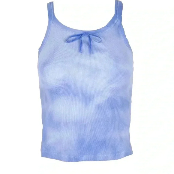 NWT Dannijo Ribbed Tank Top Blue M - Picture 1 of 6
